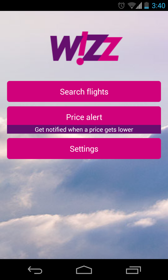 Wizzair Search and Price Alert截图1