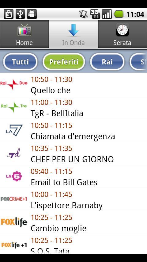 TV Guide Italy FREE截图2