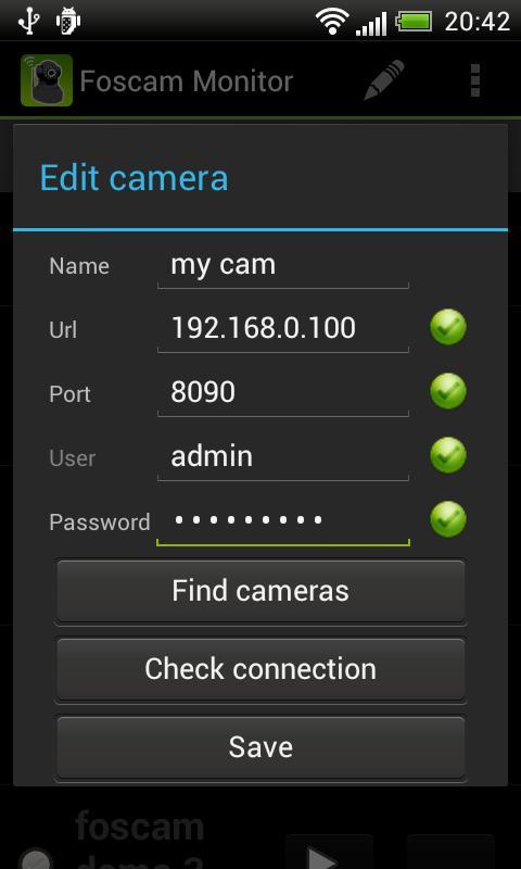 Foscam Monitor DEMO 3rd party截图8