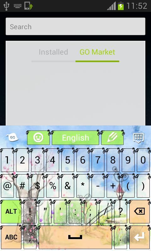 Cute Garden Keyboard Theme截图4