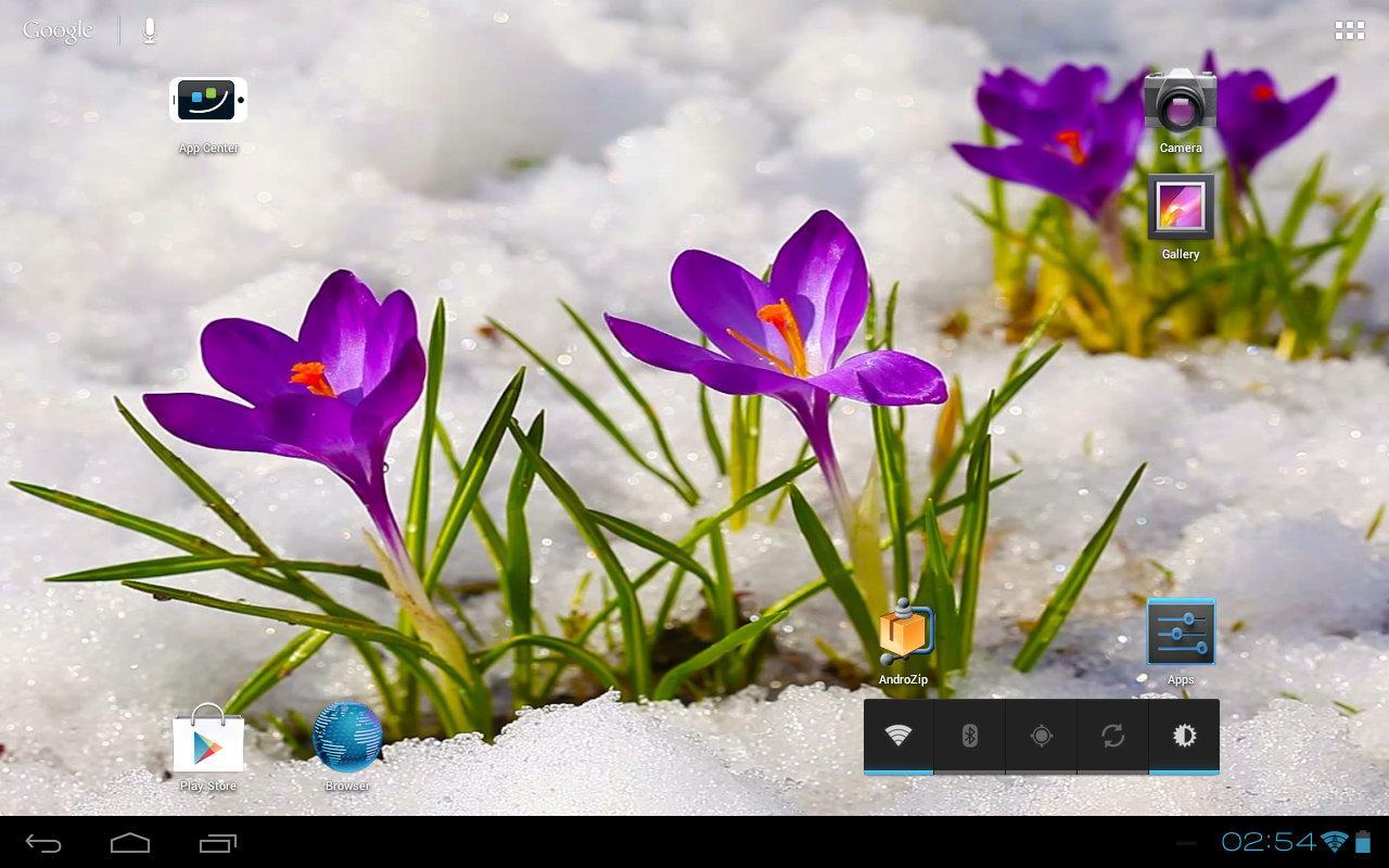 3D Crocus Flowers on Snow Free截图2