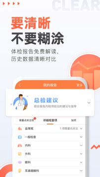 愛康約體檢查報告截圖