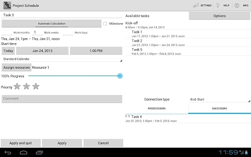 Project Schedule Free截图6