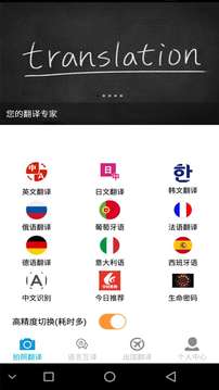 拍照翻譯截圖