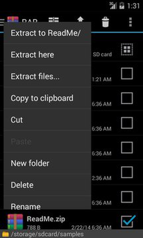 RAR for Android截圖預(yù)覽