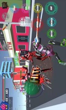 3D RPG Muteki Fight for Ex-aid Henshin Ninja截图