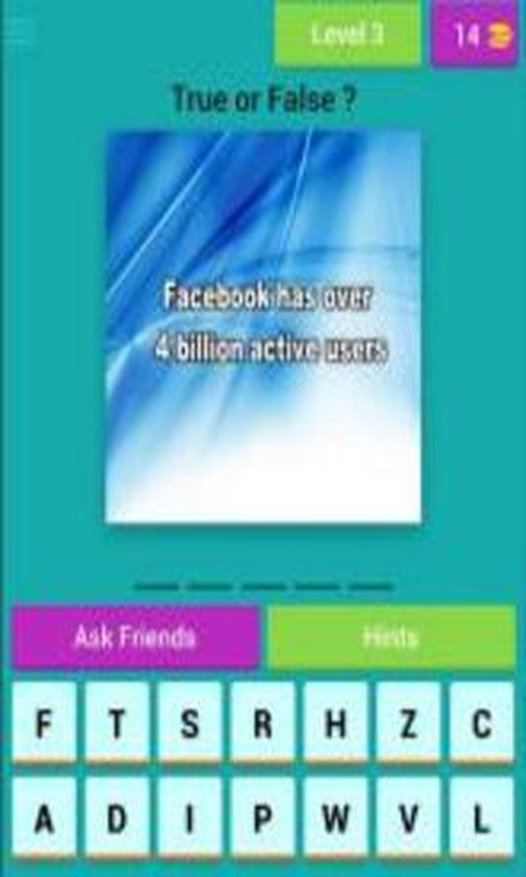 Facebook Quiz App : Social Networking Trivia Game截图5