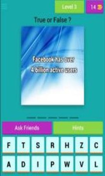 Facebook Quiz App : Social Networking Trivia Game截图