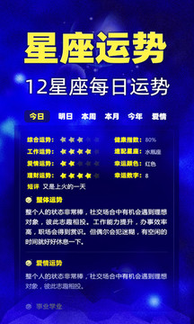 星座運勢截圖