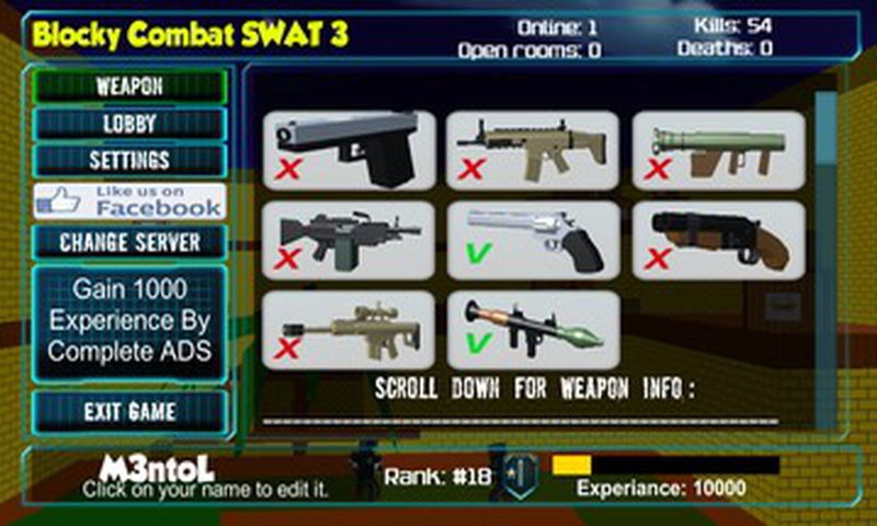 Blocky Combat SWAT 3截图2