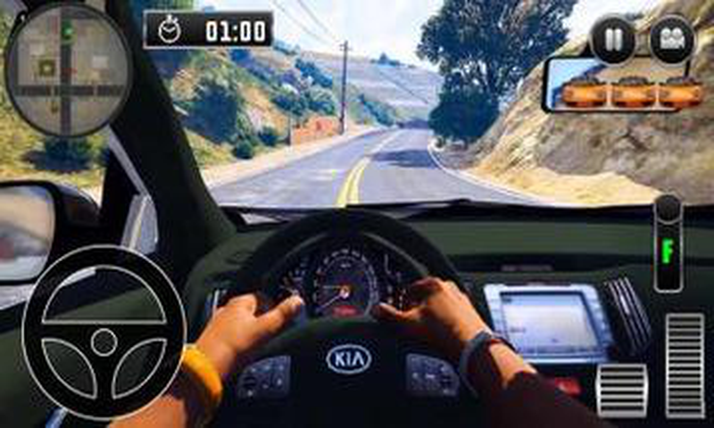 City Driving Kia Car Simulator截图1