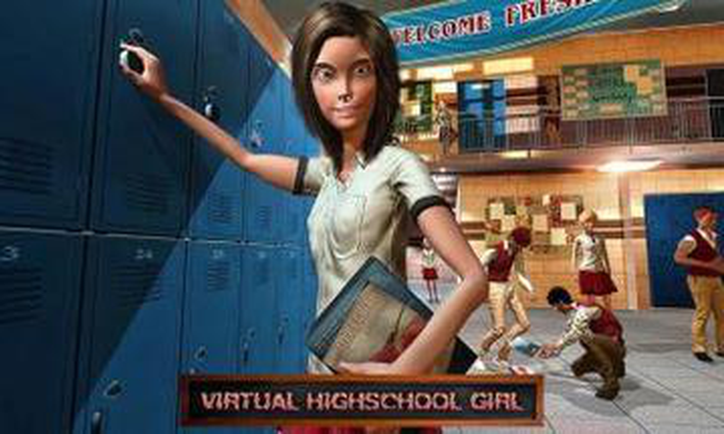 高中女孩：虚拟模拟器游戏截图2