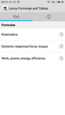 Lenze Formulae and tables截图2