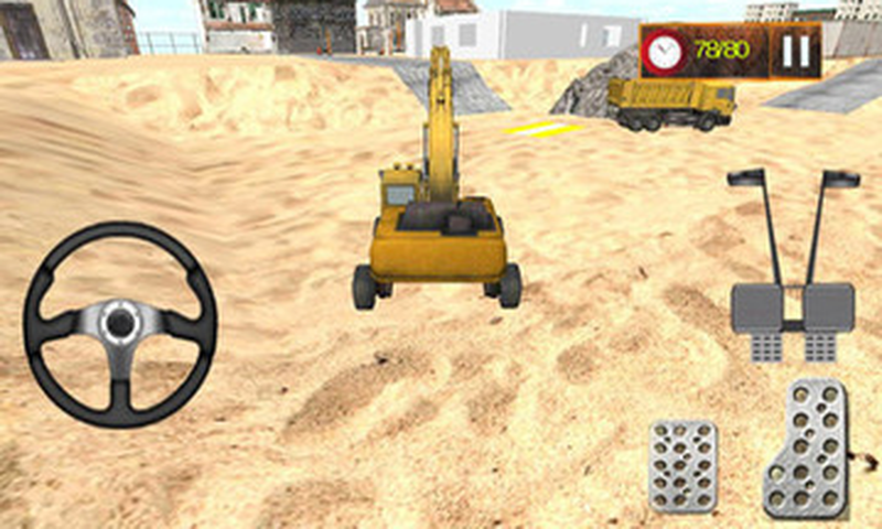 挖沙挖掘机3D截图1