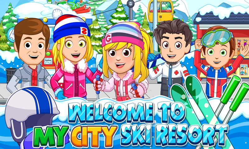 我的小镇：滑雪胜地城市里的冬季截图1