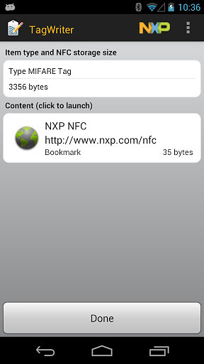 NFC TagWriter by NXP截图1