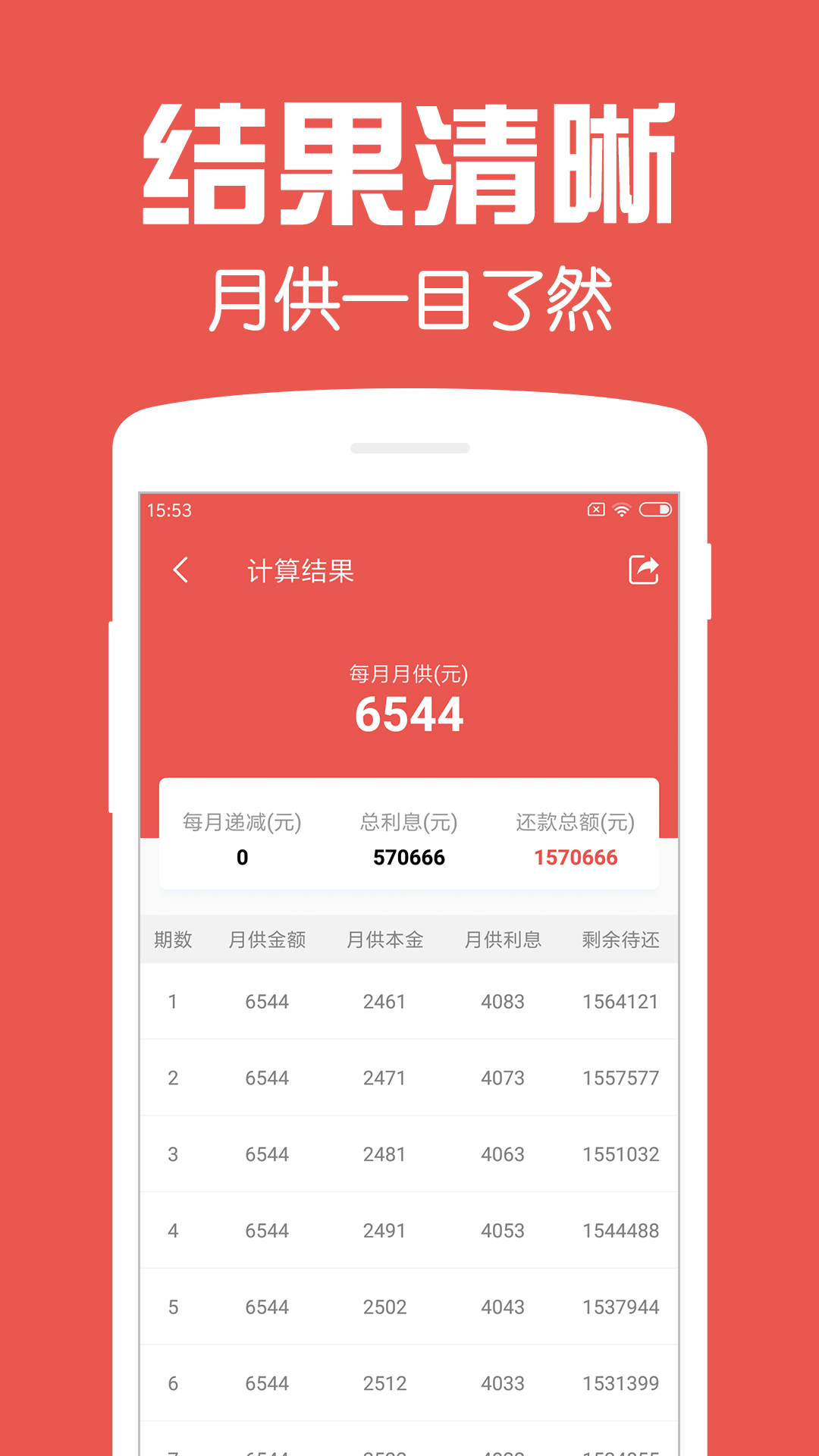 房貸計(jì)算器截圖預(yù)覽