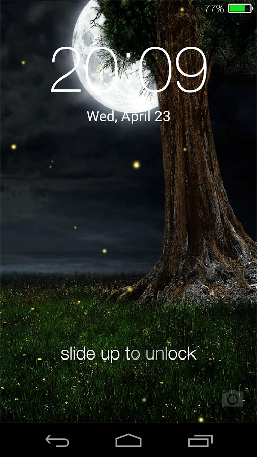 Fireflies lockscreen截图2