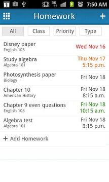 myHomework Student Planner截图