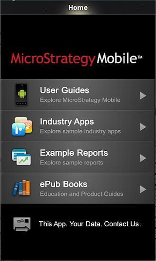 MicroStrategy Mobile截图1