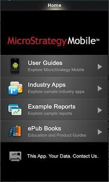 MicroStrategy Mobile截图