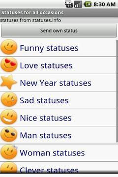 Statuses for all occasions截图