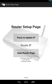 Router Setup Page截图