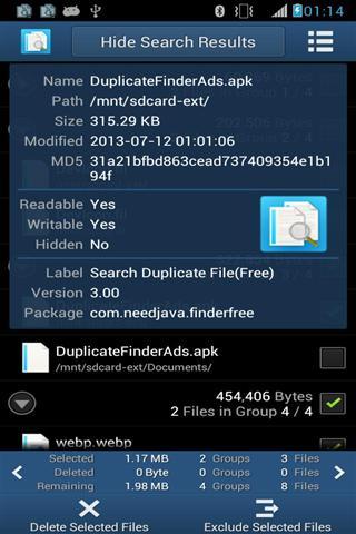 搜索重复文件  Search Duplicate File(Free)截图2