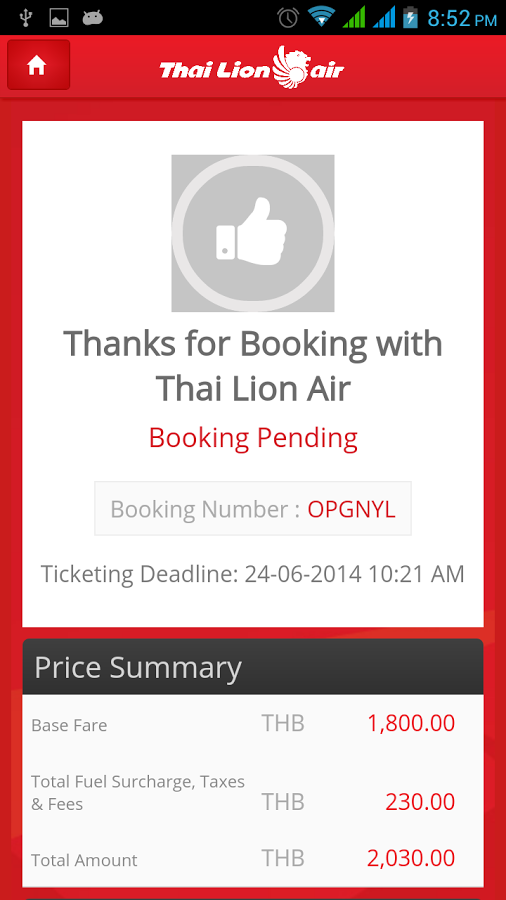 Thai Lion Air截图8
