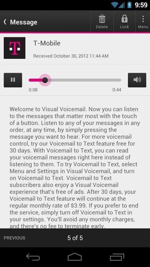 T-Mobile Visual Voicemail截图2