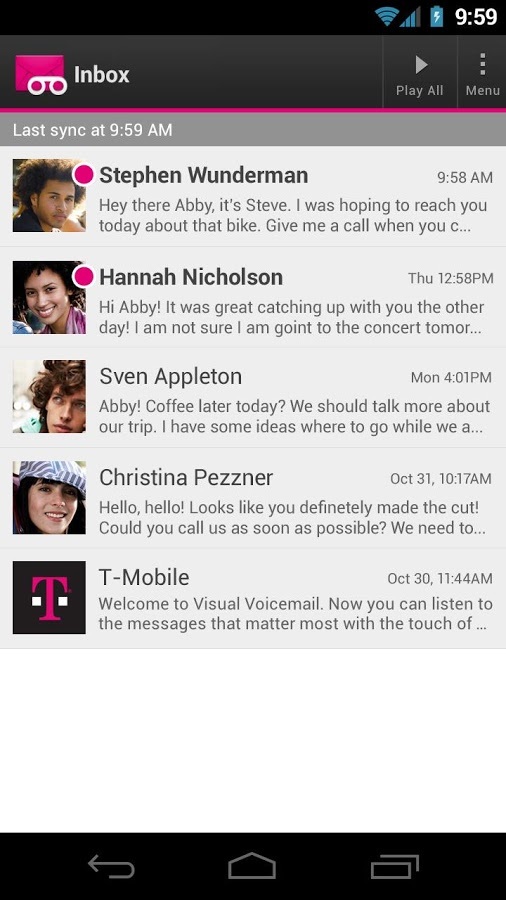 T-Mobile Visual Voicemail截图1