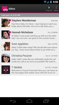 T-Mobile Visual Voicemail截图