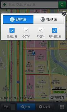Naver的地图截图