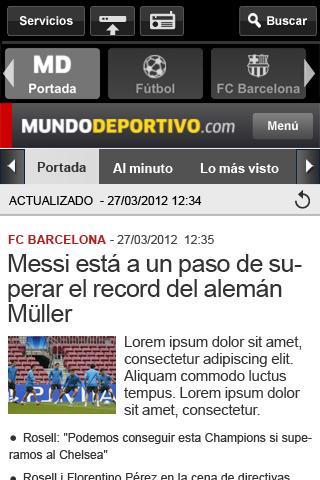 Mundo Deportivo Oficial截图2