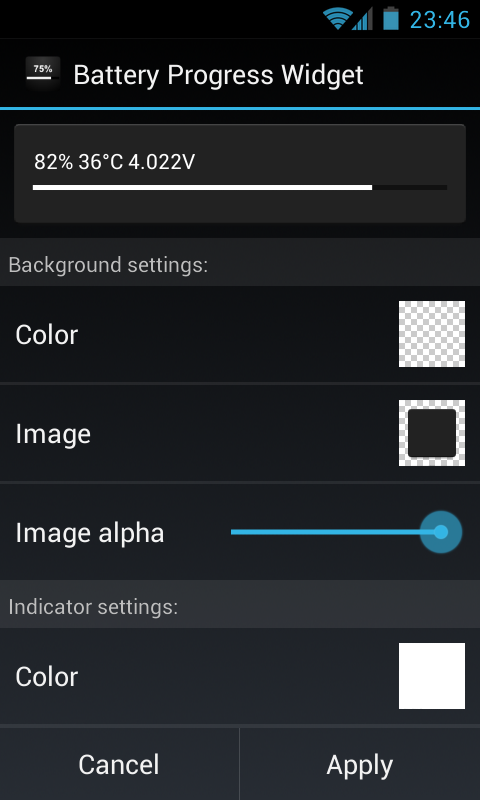 Battery Progress Widget截图2
