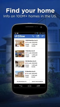 Zillow房地产截图