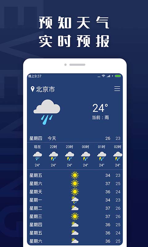 天氣預報截圖預覽