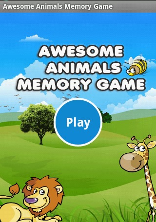 Awesome Animals Memory Game截图1