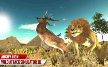 Angry Lion Village Attack - Wild Lion Simulator 3D截图2