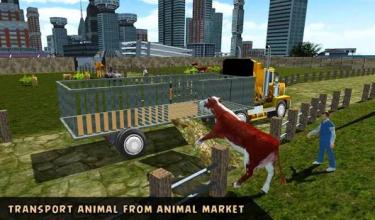 Farm Animal Truck Driving Transport Simulator截图1