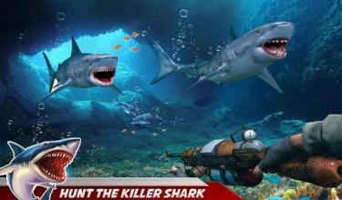 Hungry Shark Attack: Deep Sea Shark Hunting Games截图1