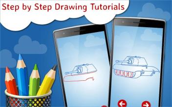 How to Draw Tanks Step by Step Drawing App截图4