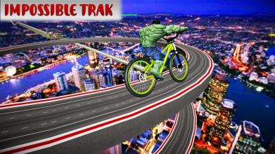 Superhero Impossible BMX Stunt Racer Freestyle 3D截图1