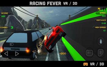 Racing Fever VR / 3D : Highway Traffic Dodge截图3