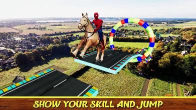 Impossible SuperHeroes Horse Stunts 3D截图1