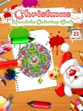 Christmas Mandala Coloring Book截图5