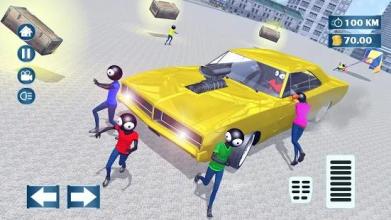 Stickman Destruction Car Driving 3D: Annihilation截图3