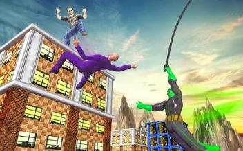 Bat Rope Hero City War Superhero Rescue Mission截图2