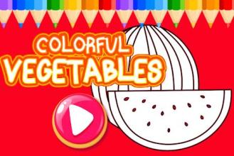 Colorful Vegetables - Fruit Coloring Book截图5