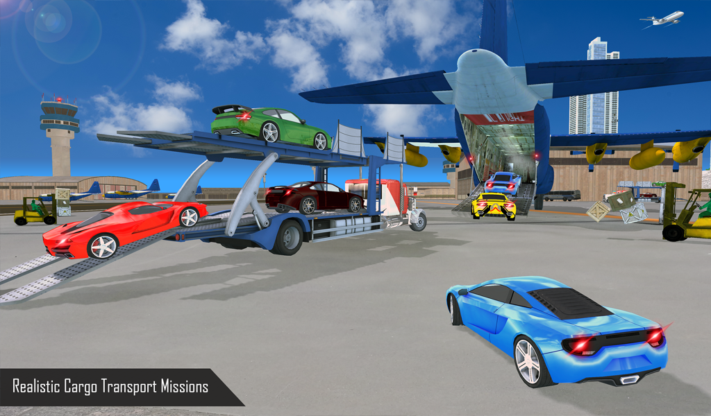 City Airplane Flight: Car transporter Simulator截图4